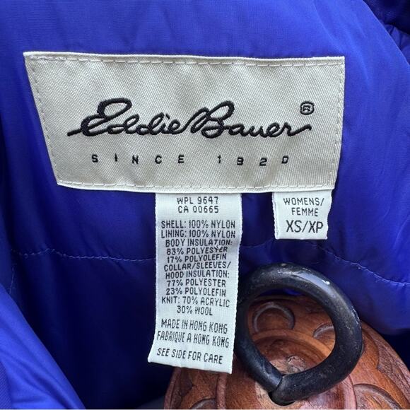 Eddie Bauer Winter Coat Bluish Purple Women's Size XS - Picture 11 of 13